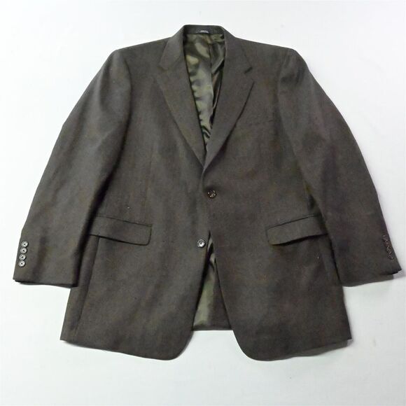 Graham & Gunn Ltd 46L Brown Herringbone Soft Tweed Mens Blazer Jacket Sport Coat